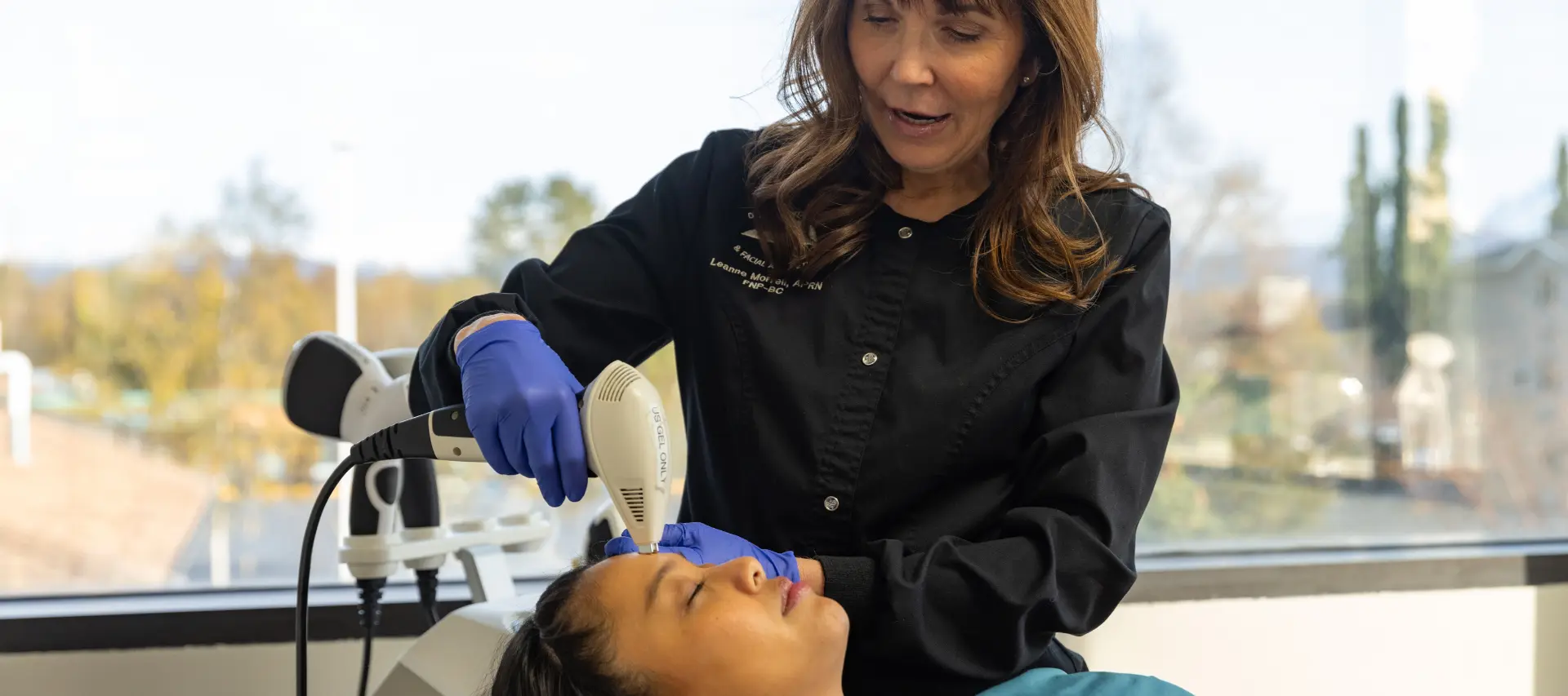 preparing patient for RF microneedling